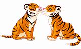 Two Tigers in Love