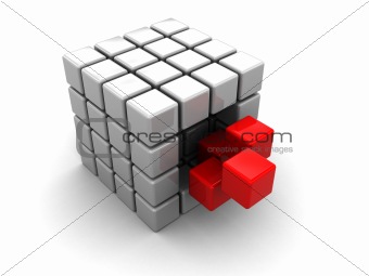 abstract cube structure