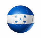 Soccer football ball with Honduras flag
