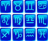 zodiac icons set