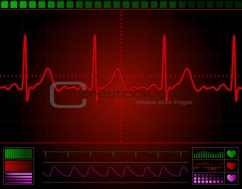heart monitor screen