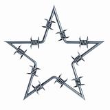  barbed wire star-shaped