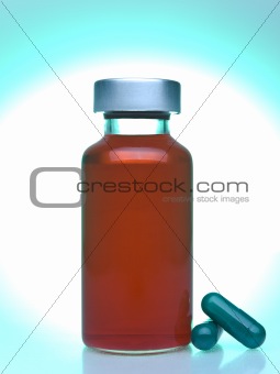 Vial and pills
