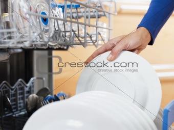 woman doing housework