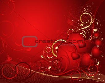 Red valentines background