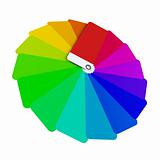 isolated color card 3d rendering