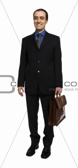 standing confident businessman