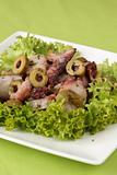 Octopus salad with olives