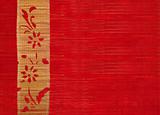 Flower and bamboo banner background