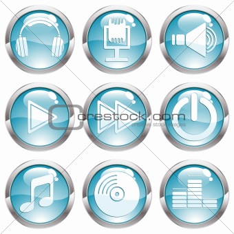 Set Music Gloss Button