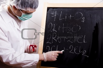 Male researcher in the laboratory