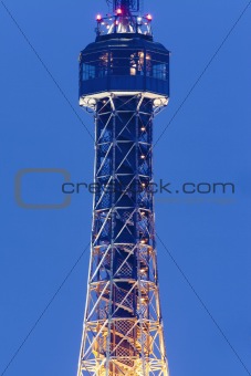 prague - petrin lookout tower - 60 meter high steel framework tower built 1891