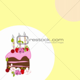Template for  birthday card