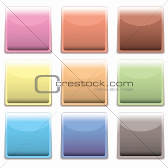 subtle square plastic web icon