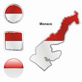 monaco in map and web buttons shapes