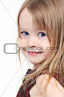 Closeup of Pretty little girl