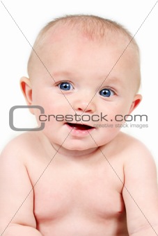 Closeup of Cute little baby boy