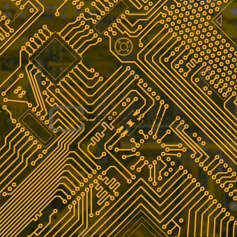 Abstract electronic industrial circuit board background