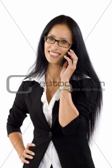 Businesswoman speaking on the phone