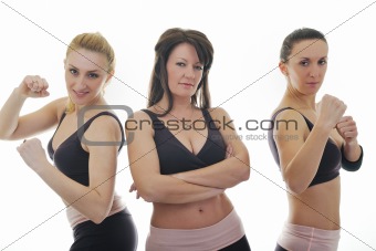 woman fitness group
