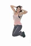 woman fitness isolated