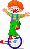 Clown on Unicycling