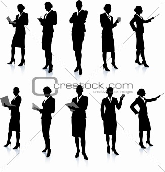 Businesswoman Silhouette Collection