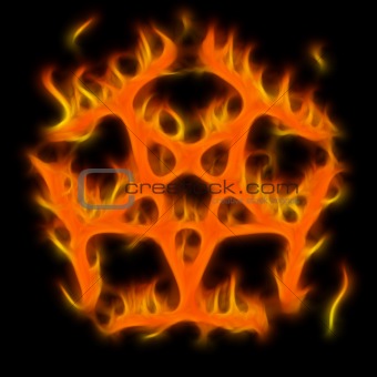 Abstract of mystery pentagram-symbol