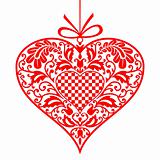 Valentine ornamental heart