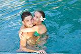 Couple in pool