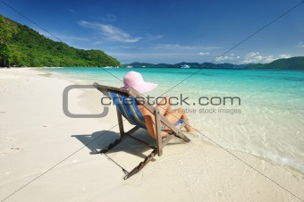 Girl on a beach 