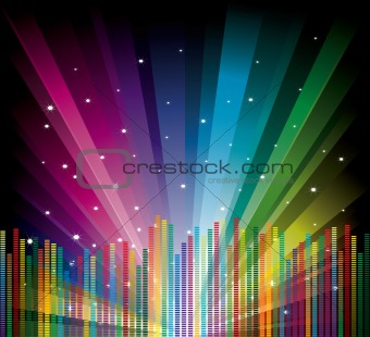 vector illustration rainbow background