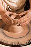 Potter Shaping Clay