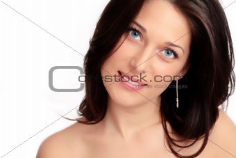 Portrait of a beautiful caucasian young woman