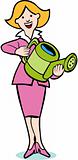 Watering Can Woman