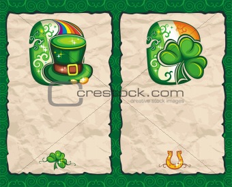 St. Patrick's Day paper backgrounds series 1