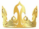 Gold royal crown