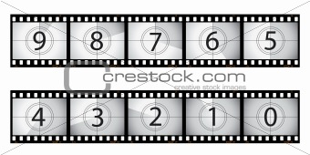 Film countdown illustration
