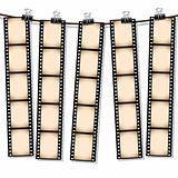 Film strips hanging out to dry