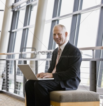Businessman with Laptop