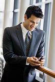 Young Businessman Texting