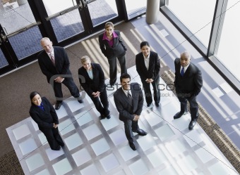 Business People in Office Lobby