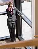Businesswoman Talking on Cell Phone