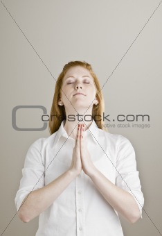 Young Woman Praying