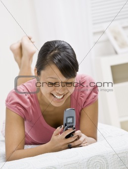 Young Woman with Cell Phone