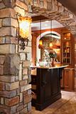 Stone Archway in Affluent Home