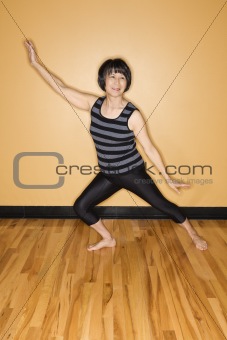 Senior Woman in Yoga Pose