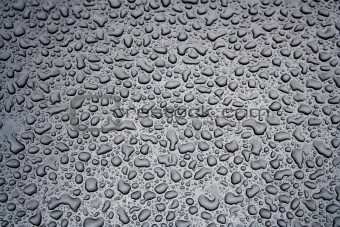 Water Droplets on a Steel Surface