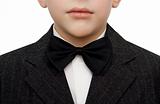 Young boy in suit