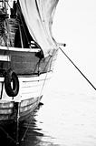 Boat, black and white 1